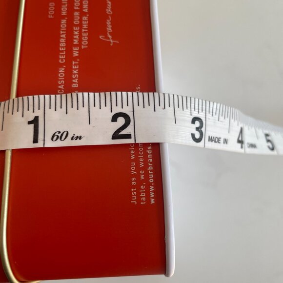 Empty Large Italian Cookie Candy Tin Rectangular Shape - Picture 8 of 8